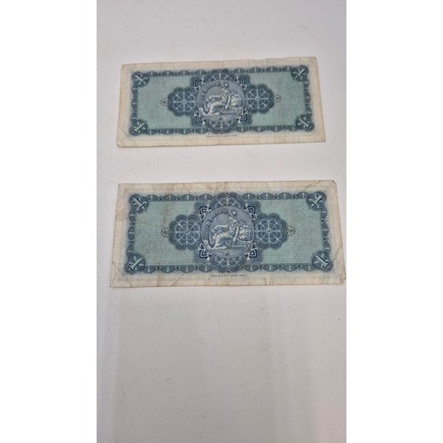 288 - British Linen 1960's Two £5.00 Notes & Two £1.00 Notes