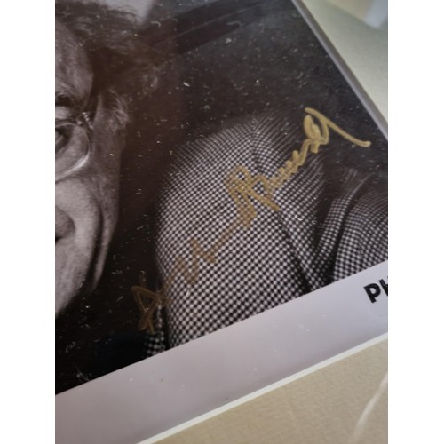 70 - Alfred Brendel Composer Signed Picture from Philips Done in Gold Pen Measures 40cm Long by 34cm Wide