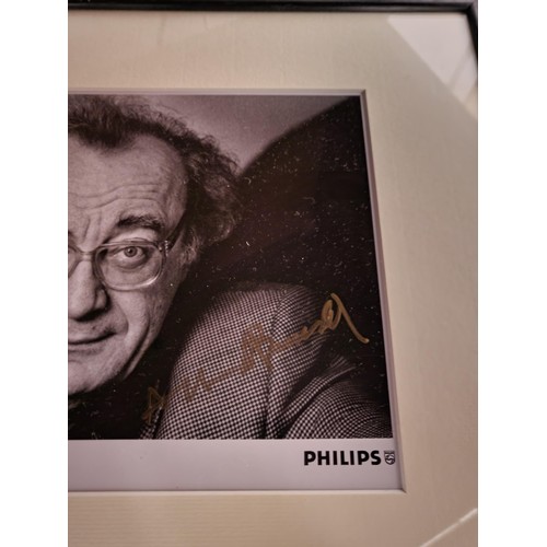 70 - Alfred Brendel Composer Signed Picture from Philips Done in Gold Pen Measures 40cm Long by 34cm Wide