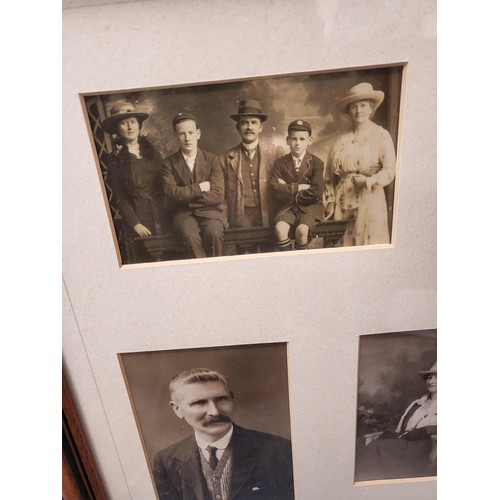 71 - Two Framed Old Photos of a Scottish Family Ten Photos in Total