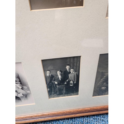 71 - Two Framed Old Photos of a Scottish Family Ten Photos in Total