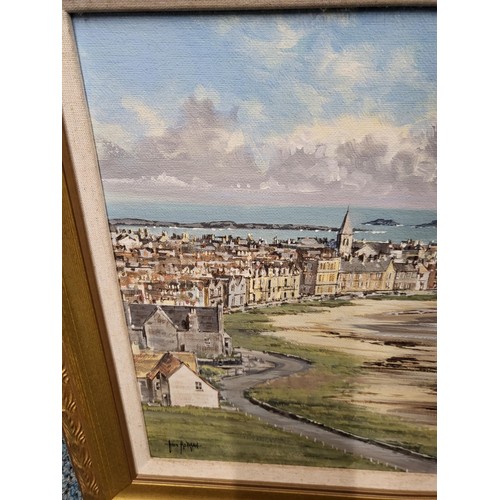 97 - Original Painting Depicting East Beach North Berwick Signed Lower Right Measures 49cm Long by 39cm T... 