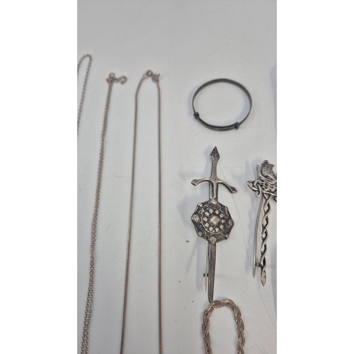 308 - Collection of Sterling Silver Items to Include Jewellery, Fork & Thimble