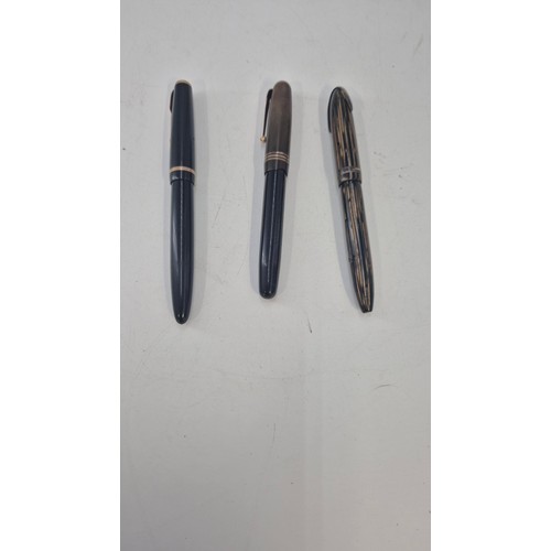 309 - Two 14ct Gold Nib Pens & One Other