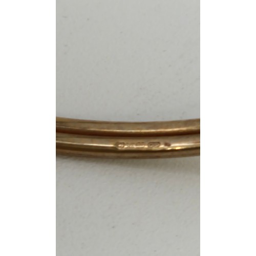 310 - 9ct Gold Bangle & Spare Clasp Weighs 3.5g