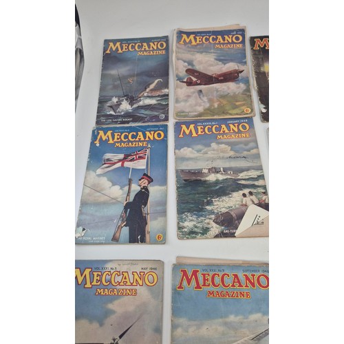 314 - Collection of Vintage Meccano Magazines 1942-1949