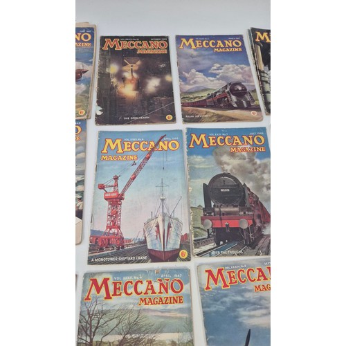 314 - Collection of Vintage Meccano Magazines 1942-1949