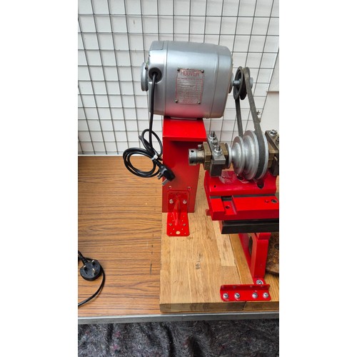 342 - Reconditioned Lathe with Spare Wheel Accessories