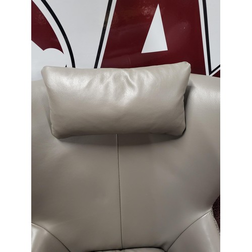 344 - Italian Leather Swivel Chair