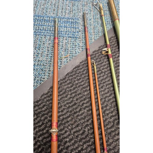 350 - Three Hardys Fishing Rods with Bags