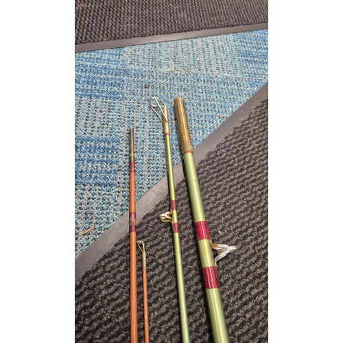 350 - Three Hardys Fishing Rods with Bags