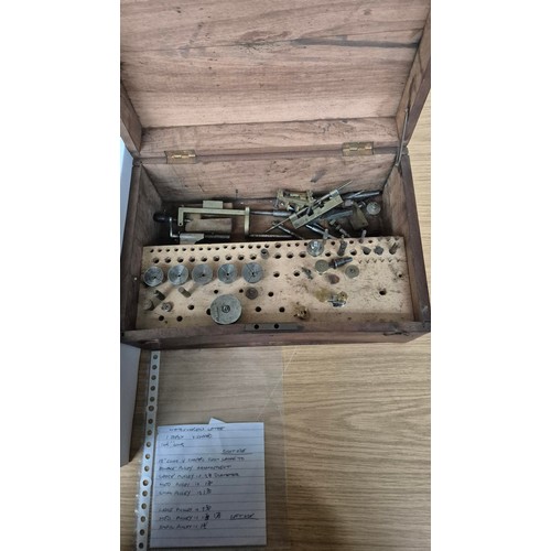 365 - Box & Case Containing Mini Lathes & Accessories