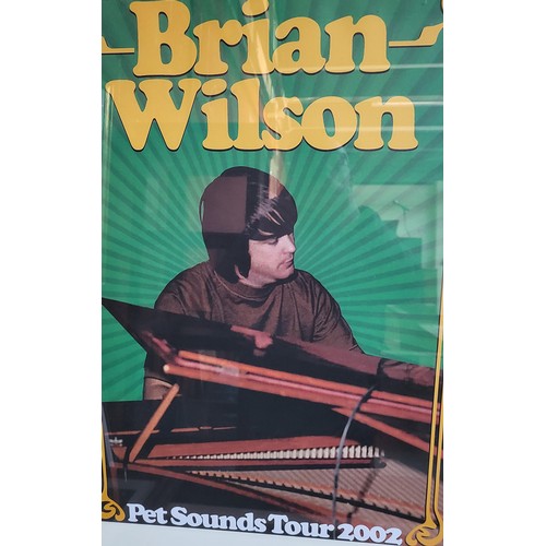 75 - Brian Wilson Pet Sounds Tour 2002 Framed Poster Measures 80cm Tall by 61cm Wide