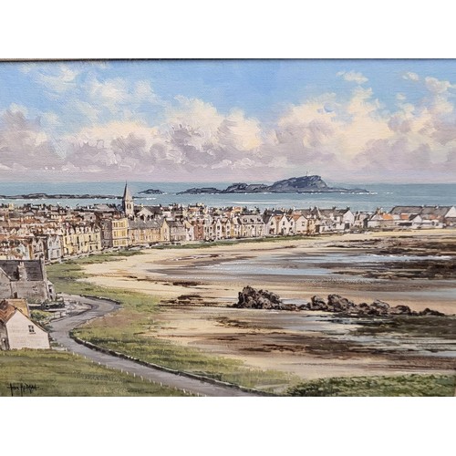 97 - Original Painting Depicting East Beach North Berwick Signed Lower Right Measures 49cm Long by 39cm T... 