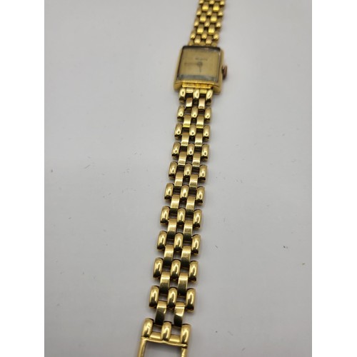 7 - 18ct Gold Ladies Movana Watch Measures 20cm Unclasped Weighs 32.2g Complete with Gold Strap with Mov... 