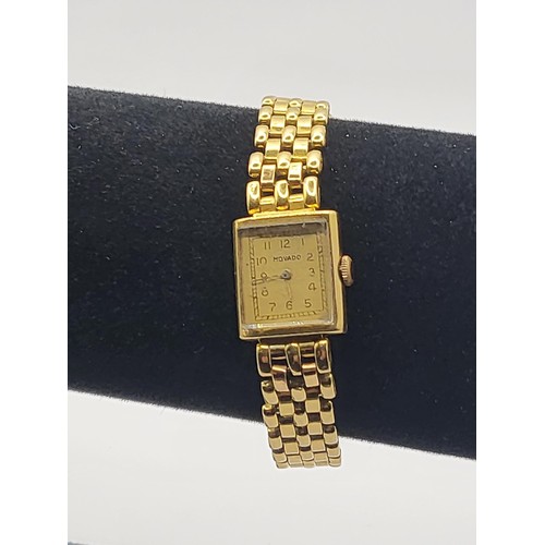 7 - 18ct Gold Ladies Movana Watch Measures 20cm Unclasped Weighs 32.2g Complete with Gold Strap with Mov... 