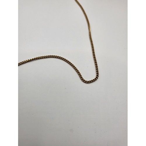 11 - 9ct Gold Cross & Chain Weighs 7.6g Chain Length 48cm Long Chain Has Broken Link