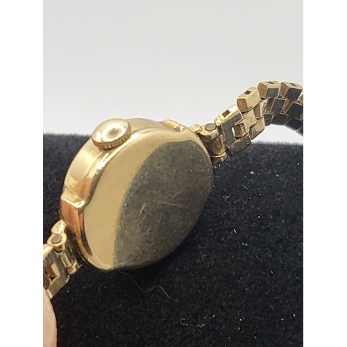 13 - 9ct Gold Ladies Rotary Watch Weighs 13.2g Measures 16cm Unclasped Working Order