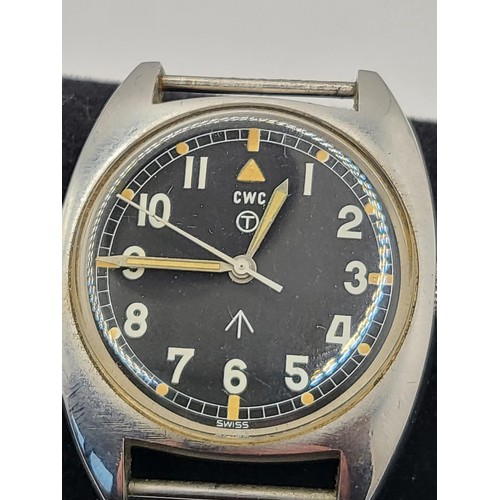 83 - W10 British Military Watch Unfortunately Not Working But Still a Rare Watch on the Dial CWC T & ... 