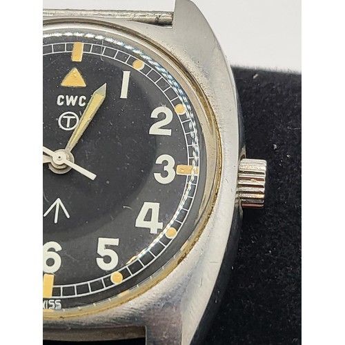 83 - W10 British Military Watch Unfortunately Not Working But Still a Rare Watch on the Dial CWC T & ... 