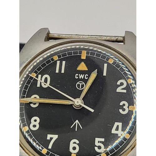 83 - W10 British Military Watch Unfortunately Not Working But Still a Rare Watch on the Dial CWC T & ... 