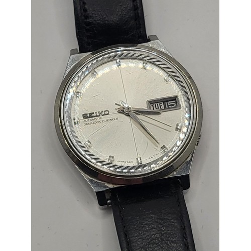 86 - Vintage Seiko Automatic Diashock 21 Jewels Watch ( Not Running)