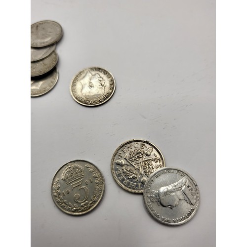 107 - Small Collection of Silver three Pence's