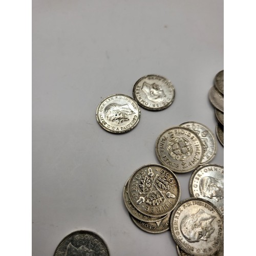 107 - Small Collection of Silver three Pence's