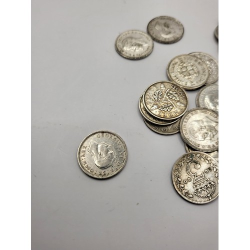 107 - Small Collection of Silver three Pence's