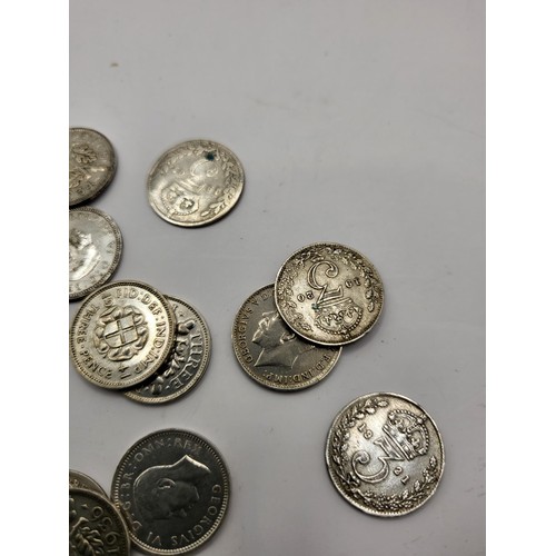 107 - Small Collection of Silver three Pence's