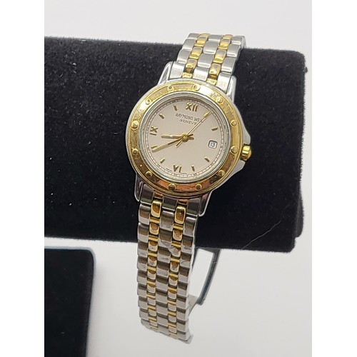 114 - Raymond Weil Geneve Calendar BI-Metallic Ladies Watch in Working Order