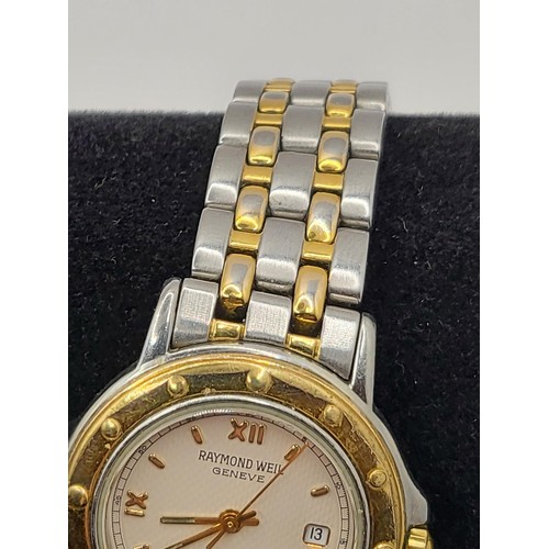 114 - Raymond Weil Geneve Calendar BI-Metallic Ladies Watch in Working Order