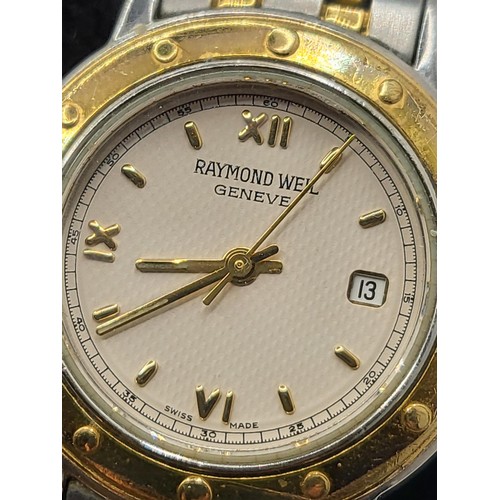 114 - Raymond Weil Geneve Calendar BI-Metallic Ladies Watch in Working Order