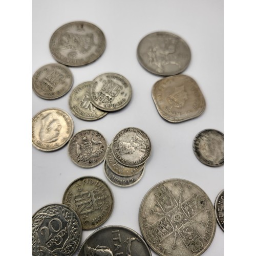 92 - Collection of Pre 1947 Coin Denominations Includes Silver Fob Medal also Includes 1888 Crown & B... 