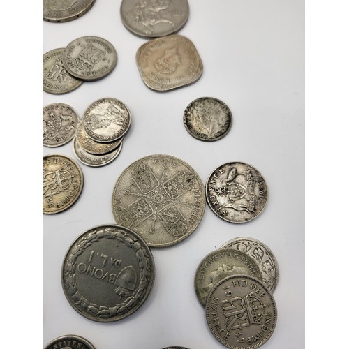 92 - Collection of Pre 1947 Coin Denominations Includes Silver Fob Medal also Includes 1888 Crown & B... 