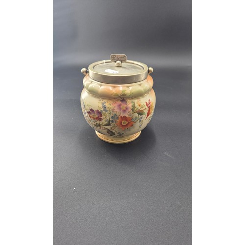 159 - Carltonware Biscuit Barrel Height 16cm