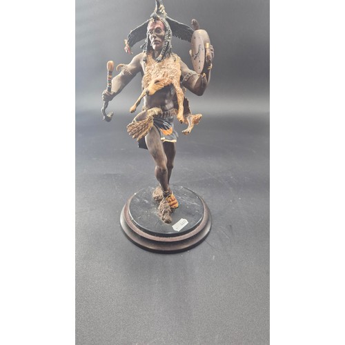 162 - Franklin Mint Bronze Statue by R J Murphy 