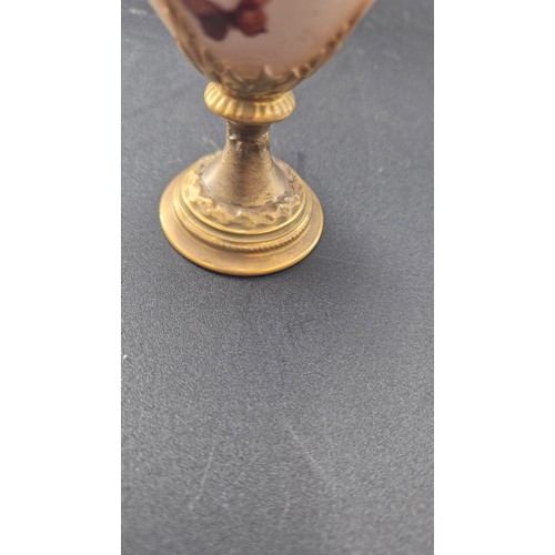 173 - Royal Worcester Rose VaseHeight 18cm