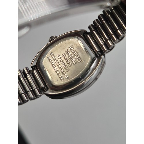 12 - Stainless Steel Rado Diastar Ladies Watch Does Work Requires New Battery