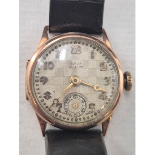 14 - 9ct Gold ladies Vintage Watch Not Working