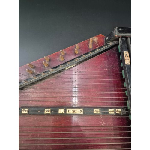 116 - Vintage Muller's Autoharp in a Ebonised Fame