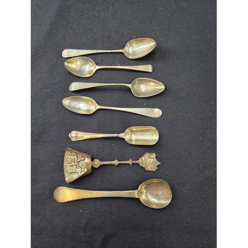 203 - Collection of Sterling Silver Spoons Weight 61g & Two Others (Possibly Silver) Weigh 40g