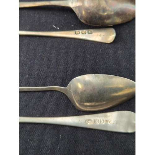 203 - Collection of Sterling Silver Spoons Weight 61g & Two Others (Possibly Silver) Weigh 40g