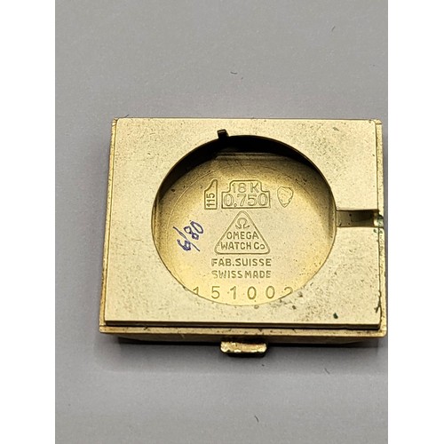 9A - 18ct Solid Gold Omega Geneve Watch This is a Midi Size So Could Be Used By A lady or a Man Face Meas... 