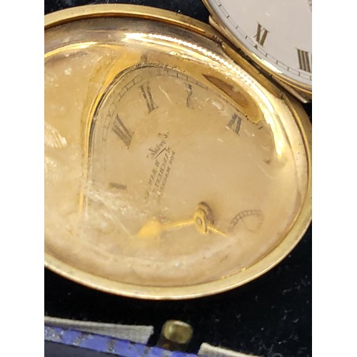 34B - Gold Plated Everite H. Samuel Manchester Non Magnetic Pocket Watch in Perfect Working Order & Gr... 