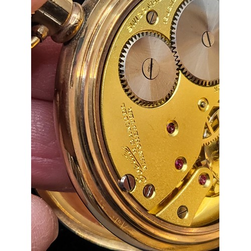 34B - Gold Plated Everite H. Samuel Manchester Non Magnetic Pocket Watch in Perfect Working Order & Gr... 