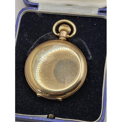 34B - Gold Plated Everite H. Samuel Manchester Non Magnetic Pocket Watch in Perfect Working Order & Gr... 