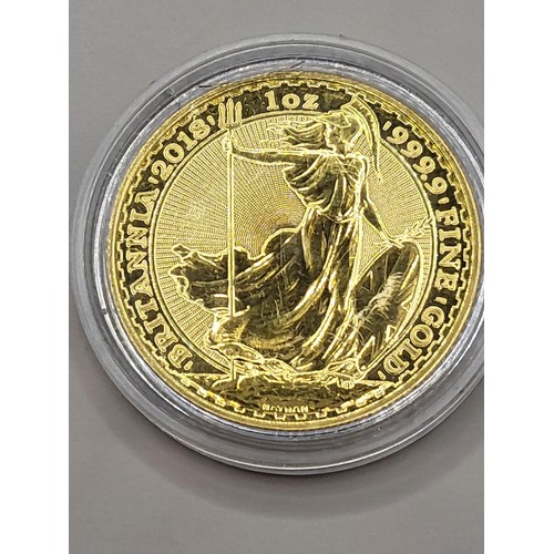 37A - 2018 Britannia 1oz Fine Gold 999.9 Gold Coin Very Good Condition There is Five In Sale In Different ... 