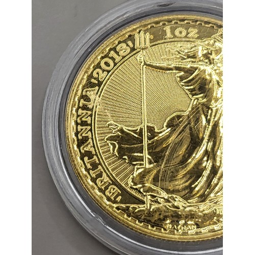 37A - 2018 Britannia 1oz Fine Gold 999.9 Gold Coin Very Good Condition There is Five In Sale In Different ... 