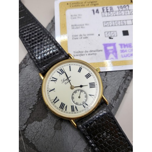 9C - Longines Charleston 5228 Quartz Watch in Perfect Working Order & Lovely Condition Complete with ... 